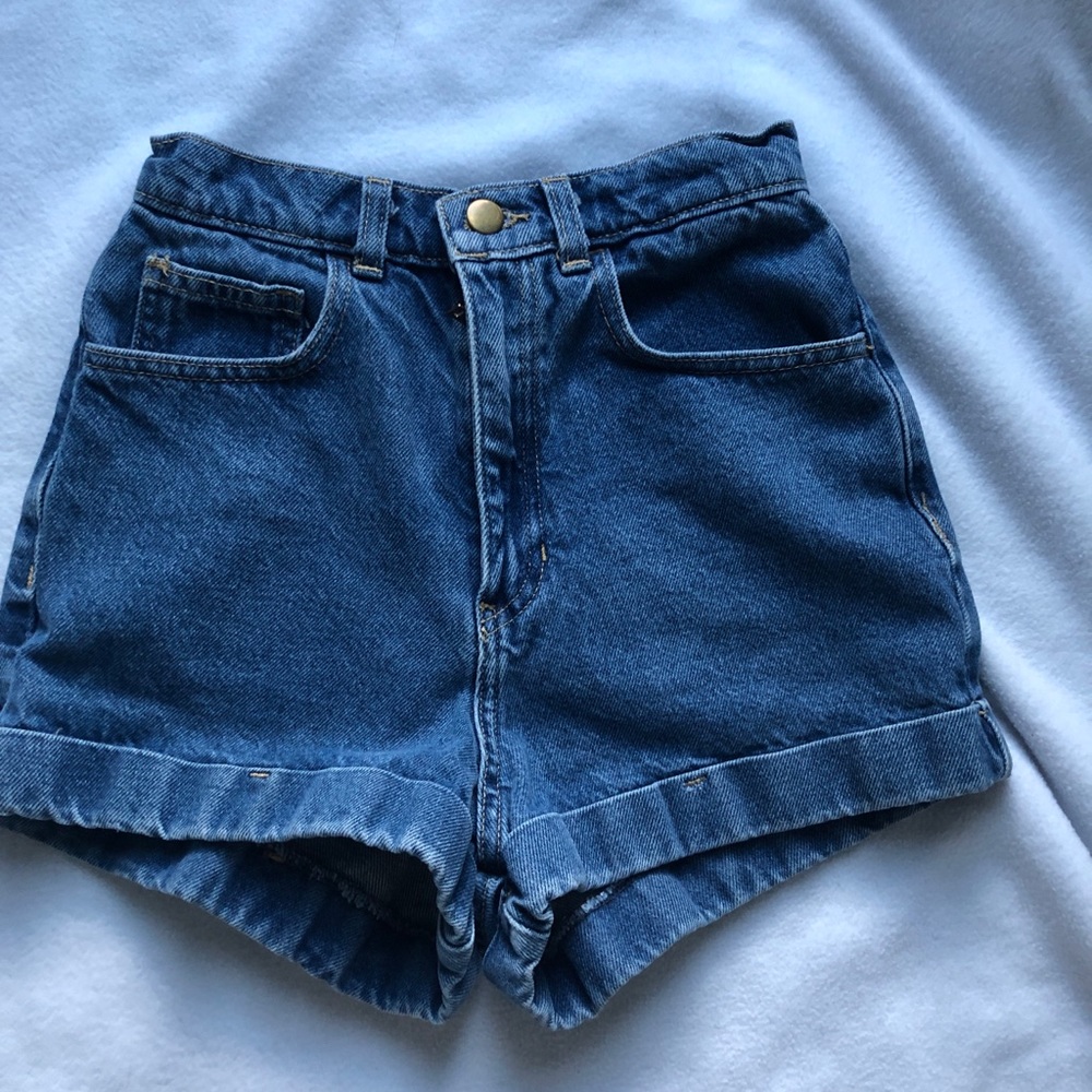 American Apparel jean shorts